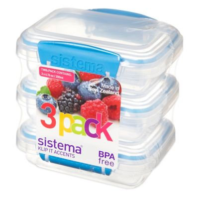 Sistema KLIP IT 6.7 Oz. Food Storage Containers (Set of 3)