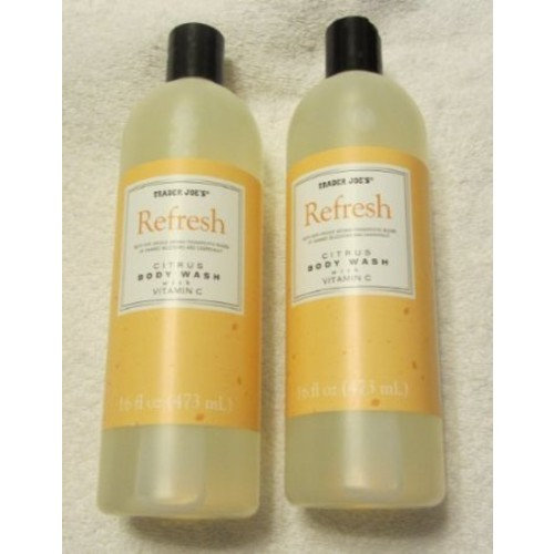 Trader Joes Refresh Citrus Body Wash with Vitamin C Cruelty Free (Two