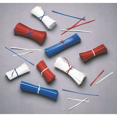 Value Brand M8PAB Twist Ties, Blue, 8 In, Paper, Pk 10000