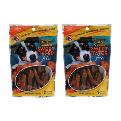 Carolina Prime Pet Peanut Butter Coated Sweet Tater Fries, 5oz (Pack of 2)