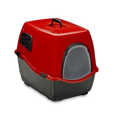 Marchioro Usa Marchioro Bill Deluxe Enclosed Large Cat Litter Pan with Filter in Blue