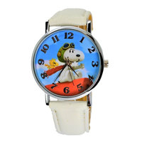 Peanuts Snoopy & Woodstock Modern Analog Wrist Watch For Women Men Children. X Large Watch Dial.