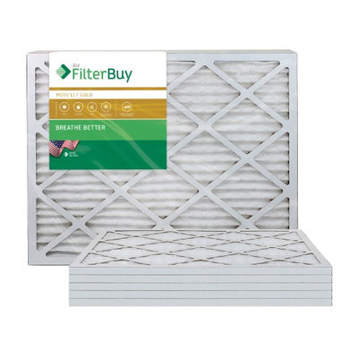 AFB Gold MERV 11 24x36x1 Pleated AC Furnace Air Filter. Filters. 100% produced in the USA. (Pack of 6)