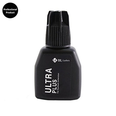 BL Ultra Plus Glue for Eyelash Extension, Fast Dry,Professional Grade Premium Adhesives /Strong Hold Up to 4 to 6 weeks-Grey, 10g (1 Bottle)