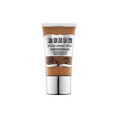 Buxom Show Some Skin Weightless Foundation SPF 30 - Caramel Kisses - warm yellow for dark skin tones, (BNIB)