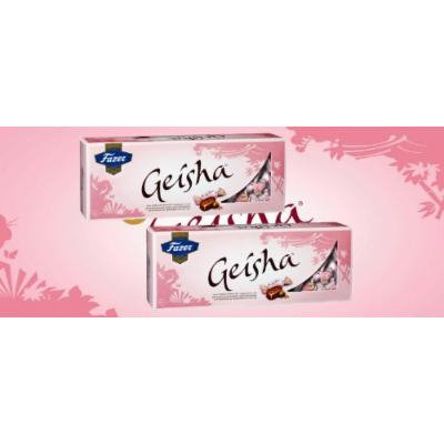 2 Boxes of Fazer Geisha Milk Chocolate with Hazelnut Filling 700g 25 Oz Finland
