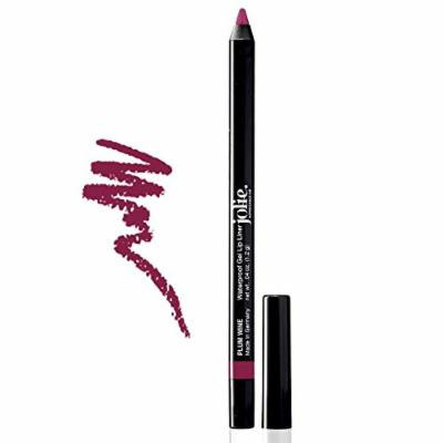 Jolie Cosmetics Waterproof Gel Lip Liner - Super Smooth, Extra Long-Wear (Plum Wine)