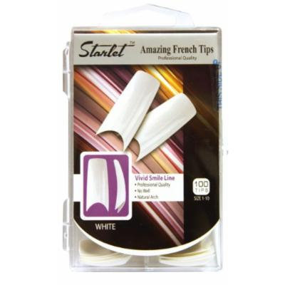 Starlet Amazing French Nail Tips - White 100-Count (Pack of 2)