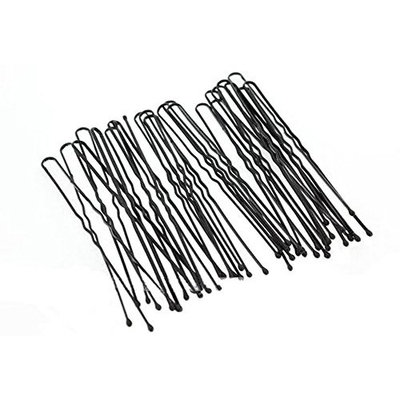 Hair Pins Black Waved Bun Pins Longer Length 7cm Classic Hair Accessory Hair Slides Grips Perfect for Buns Up-Dos and More