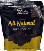 Panda Soft Licorice - 7 oz - Case of 12 - HSG-163006