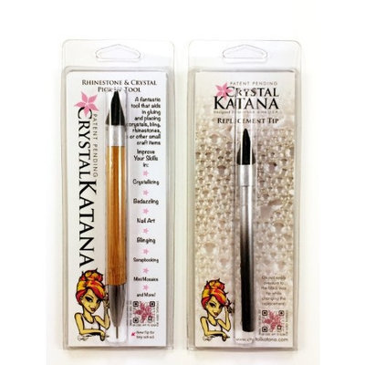 Crystal Katana Rhinestone Applicator by Crystal Ninja with Replacement Tip