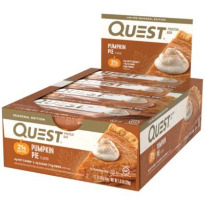 Quest Bar - PUMPKIN PIE (12 Bars) by Quest Nutrition at the Vitamin Shoppe