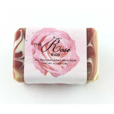 Rose Bar - One All Natural Goat Milk Soap With Rose Geranium and Lavender Essential Oils (4.5oz)