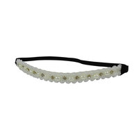 Handmade Crystal Rhinestone Faux Pearl Bohemia Elastic Headband Hair Band Bridal