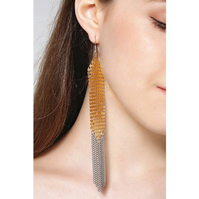 FXmimior Fashion Women Earrings Vintage Gold Bohemian Long Chain Drop Dangle Earrings Jewelry (G