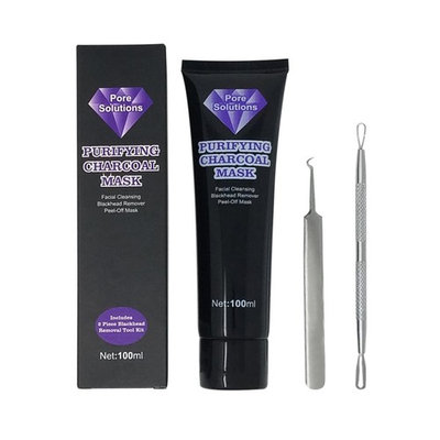 Black Mask, Blackhead Remover Mask Peel Off Mask Charcoal Mask Blackhead Mask Peel Off Mask for Blackhead, Whitehead, Acne, Oil-Control