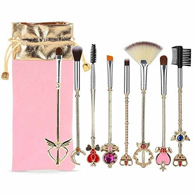 Beauty Warrior 8 Pcs Makeup Brushes Set Foundation Contour Powder Eye Shadow Eyeliner Lip Blending Cosmetic Beauty Make Up Brushes Tools …