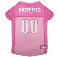 NFL Pets First Pink Pet Football Jersey - New England Patriots