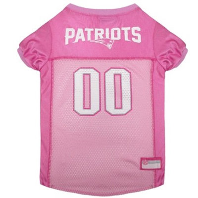NFL Pets First Pink Pet Football Jersey - New England Patriots