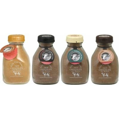 Silly Cow Farms Sampler Pack of Hot Chocolate 16.9oz Glass Jar (Variety Pack of 4 Different Flavors)