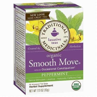 Traditional Medicinal's Peppermint Smooth Move 16 Ct (pack of 3)