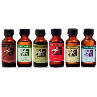 Bakto Flavors Collection for Baking- Natural Flavors - Brandy, Lime, Irish Cream, Blood Orange, Rum, Peppermint