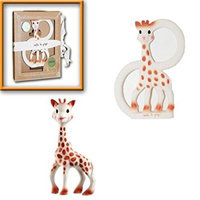 Vulli Sophie The Giraffe Teether Toy Set - (Includes The Original Sophie + New Sophie The Giraffe Vanilla Teething Ring)