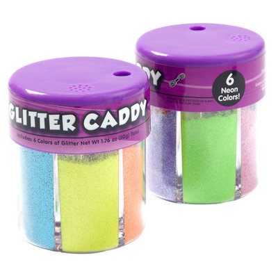 Generic Kids Craft Glitter Caddy, Neon colors