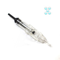 Tiikii Permanent Makeup Cartridge Needles 5RL Sterilized Disposable Eyebrow Tattoo Needle for Nouveau Rotary Machine Gun 10PCS