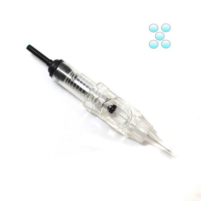 Tiikii Permanent Makeup Cartridge Needles 5RL Sterilized Disposable Eyebrow Tattoo Needle for Nouveau Rotary Machine Gun 10PCS