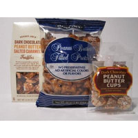 Trader Joe's Peanut Butter Lovers Trio - Peanut Butter Filled Pretzels, Dark Chocolate Peanut Butter Cups and Dark Chocolate Peanut Butter Salted Carmel. Three items