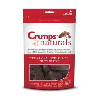 Crumps Naturals Crumps' Naturals Traditional Liver Fillets for Pets, 5.6-Ounce Multi-Colored