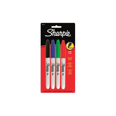 Sanford Corporation 30174 4 Count Fine Tip Sharpie (6 Pack)