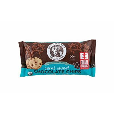 Equal Exchange Organic Chocolate Chips, Semi-Sweet, 10 Ounce (Pack of 12)