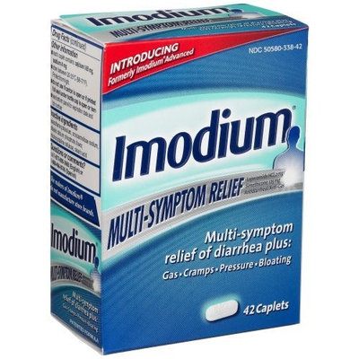 Imodium Multi-Symptom Relief of Diarrhea, 42-Count Caplets (Pack of 2)