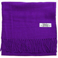 Falari Men Women Unisex Cashmere Feel Scarf 78' x 12' Solid Color Purple