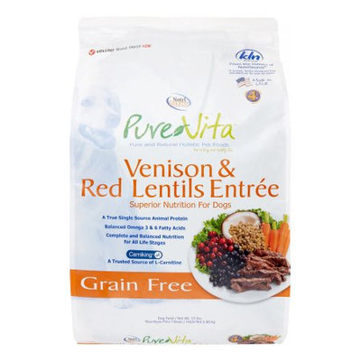 Tuffy Pure Vita Grain-Free Venison & Red Lentils Entree Dry Dog Food, 15 Lb