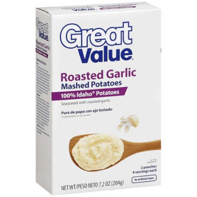 Great Value: Roasted Garlic Mashed Potatoes, 7.2 Oz