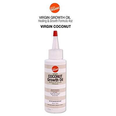 Virgin Organic Coconut Growth Oil Healing & Hair Growth Formula 4oz