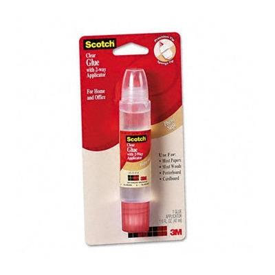 Scotch® Clear Glue with Two-Way Applicator GLUE,ENVELOPES,LABELS,CR (Pack of20)