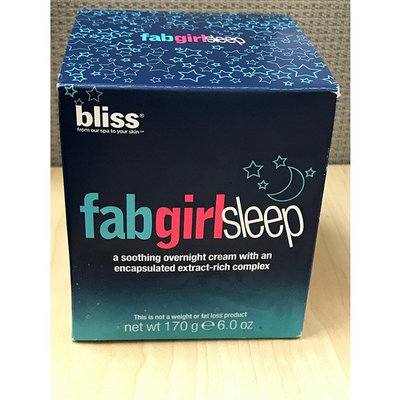 bliss fabgirlsleep a soothing overnight cream with an encapsulated extract-rich complex 6 fl oz