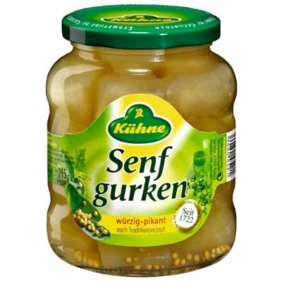 Kuhne Senf Gurken 330g/11.6oz Fine Pickles in Mustard Marinade