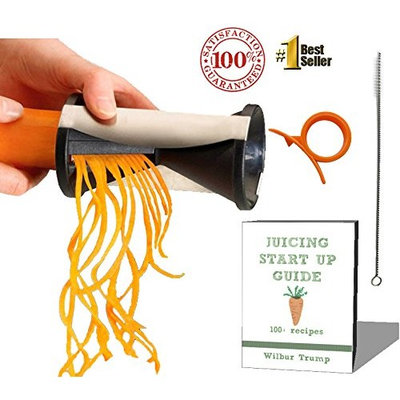 #1 Zoodle Magic Veggie Spiralizer + BONUS PACK - eBook + Cleaning Bush +Citrus Peeler RAW Zucchini Noodles Spiral Slicer
