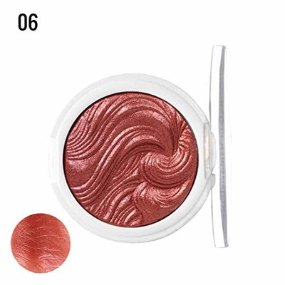 Highlighter Makeup Palette Single Color Shimmer Highlighter Palette Long-lasting Highlighter Powder Palette