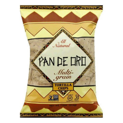 Pan De Oro Multigrain Tortilla Chips Case of 12 bags 7.5 oz per bag