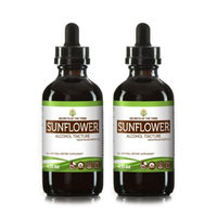 Secrets Of The Tribe Sunflower Tincture Alcohol Extract, Organic Sunflower (Helianthus annuus) Dried Petals 2x4 oz