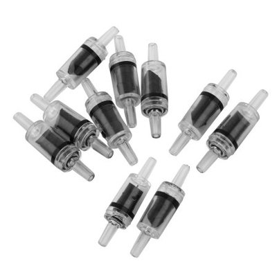 10 Pcs Aquarium Co2 System Air Pump 4mm Pipe One Way Non-Return Check Valve