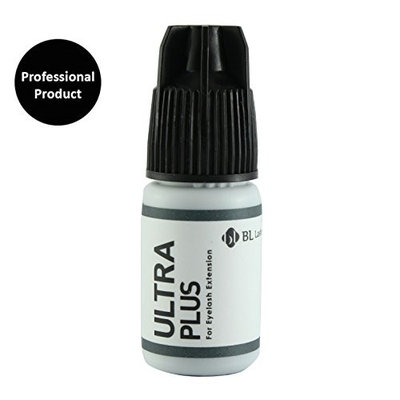 BL Ultra Plus Glue for Eyelash Extension, Fast Dry,Professional Grade Premium Adhesives /Strong Hold Up to 4 to 6 weeks-Grey, 5 g (1 Bottle)