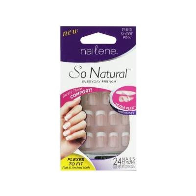 Nailene So Natural Ultra Flex Pink French Short Nails (Pack of 2)