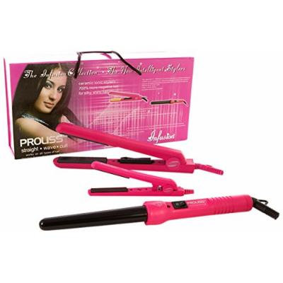PROLISS Infusion Complete GIFT SET Flat iron + Curling Iron + Min Iron (Pink)